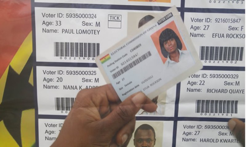 Ghana Electoral Commission Voters Register.