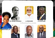 Ghana Independence Day 2025; Dr. Kwame Nkrumah, President John Dramani Mahama, QueenLet, Lt. Gen. Joseph Arthur Ankrah, Dr. Kofi Abrefa Busia, Col. Ignatius Kutu Acheampong, Lt. Gen. Frederick William Kwasi Akuffo, Flight Lt. Jerry John Rawlings, John Agyekum Kufuor, John Evans Atta Mills, John Dramani Mahama, Nana Addo Dankwa Akufo-Addo