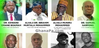 Ghana Helicopter Crash, Edward Omane Boamah, Alhaji Ibrahim Murtala Muhammed, Alhaji Muniru Mohammed, Samuel Sarpong, Samuel Aboagye, Peter Bafemi Anala, Ernest Addo Mensah