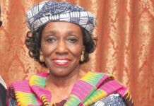 Former First Lady of Ghana, Nana Konadu Agyeman-Rawlings