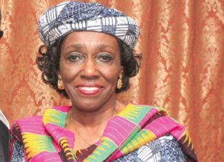 Former First Lady of Ghana, Nana Konadu Agyeman-Rawlings