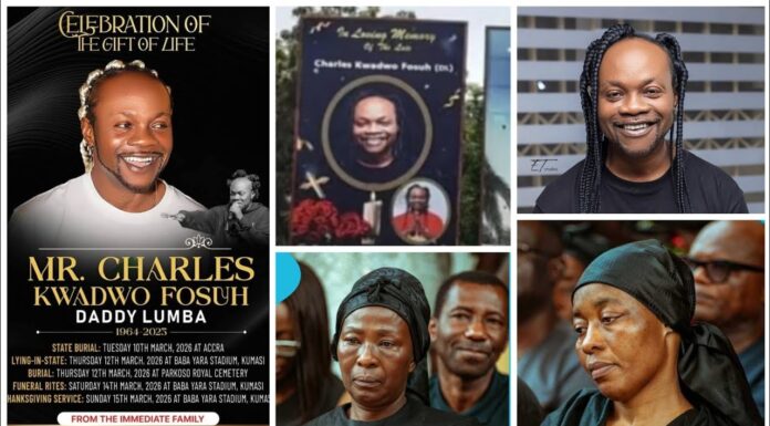 Daddy Lumba Final Funeral Rites Held at Baba Yara Sports Stadium in Kumasi Daddy Lumba Final Funeral Rites, Charles Kwadwo Fosu funeral